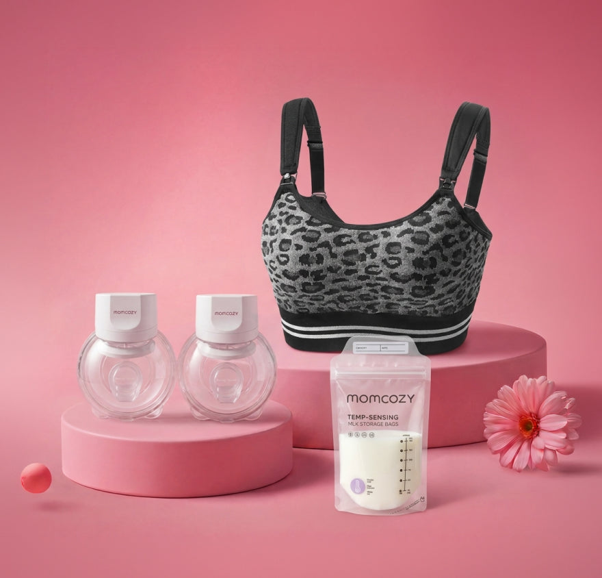 Feeding Bundle:S12 Pro Quick and 4-in-1 Hands Free Pumping Bra and 120 Breastmilk Storage Bags