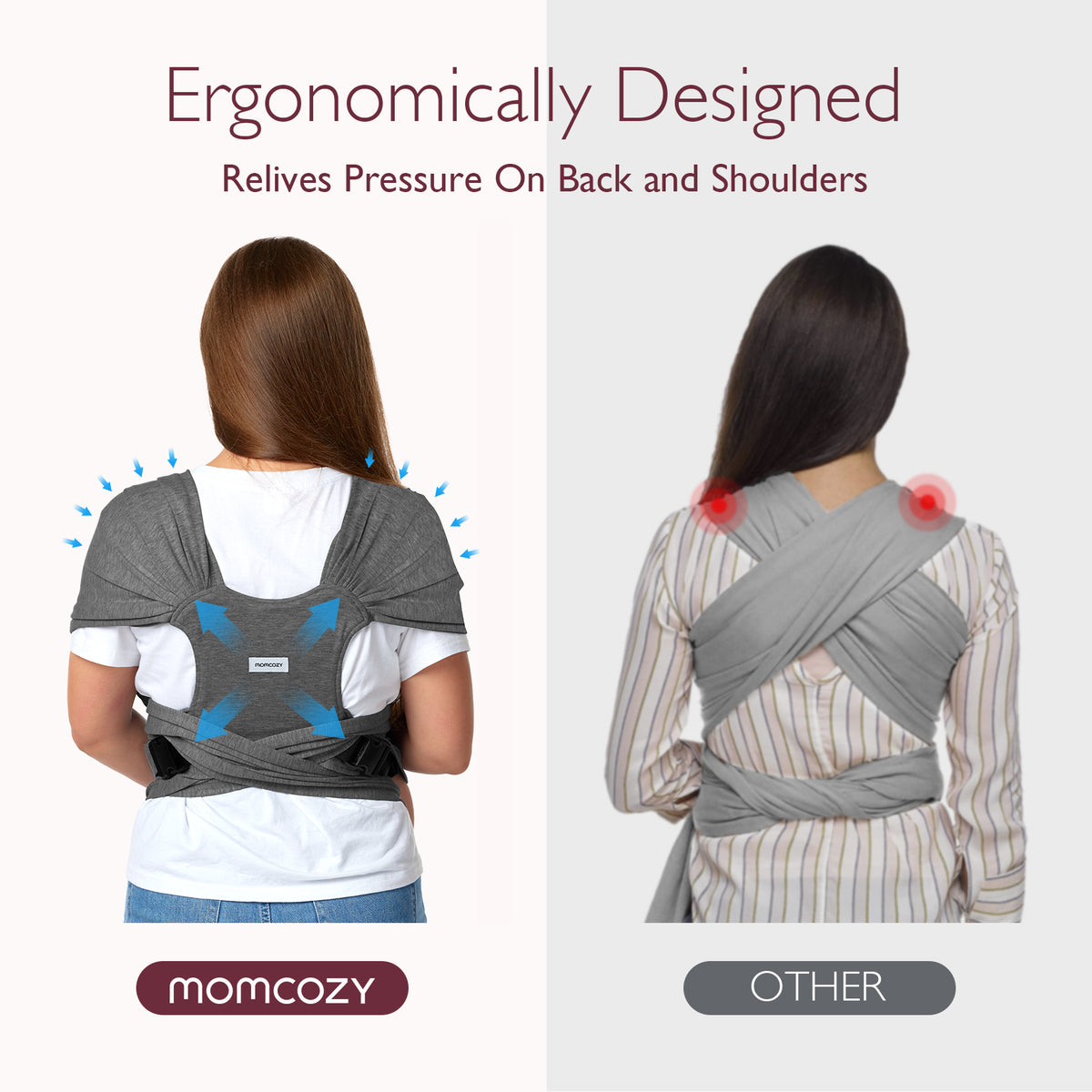Easy to Wear Hands Free - Baby Wrap Carrier