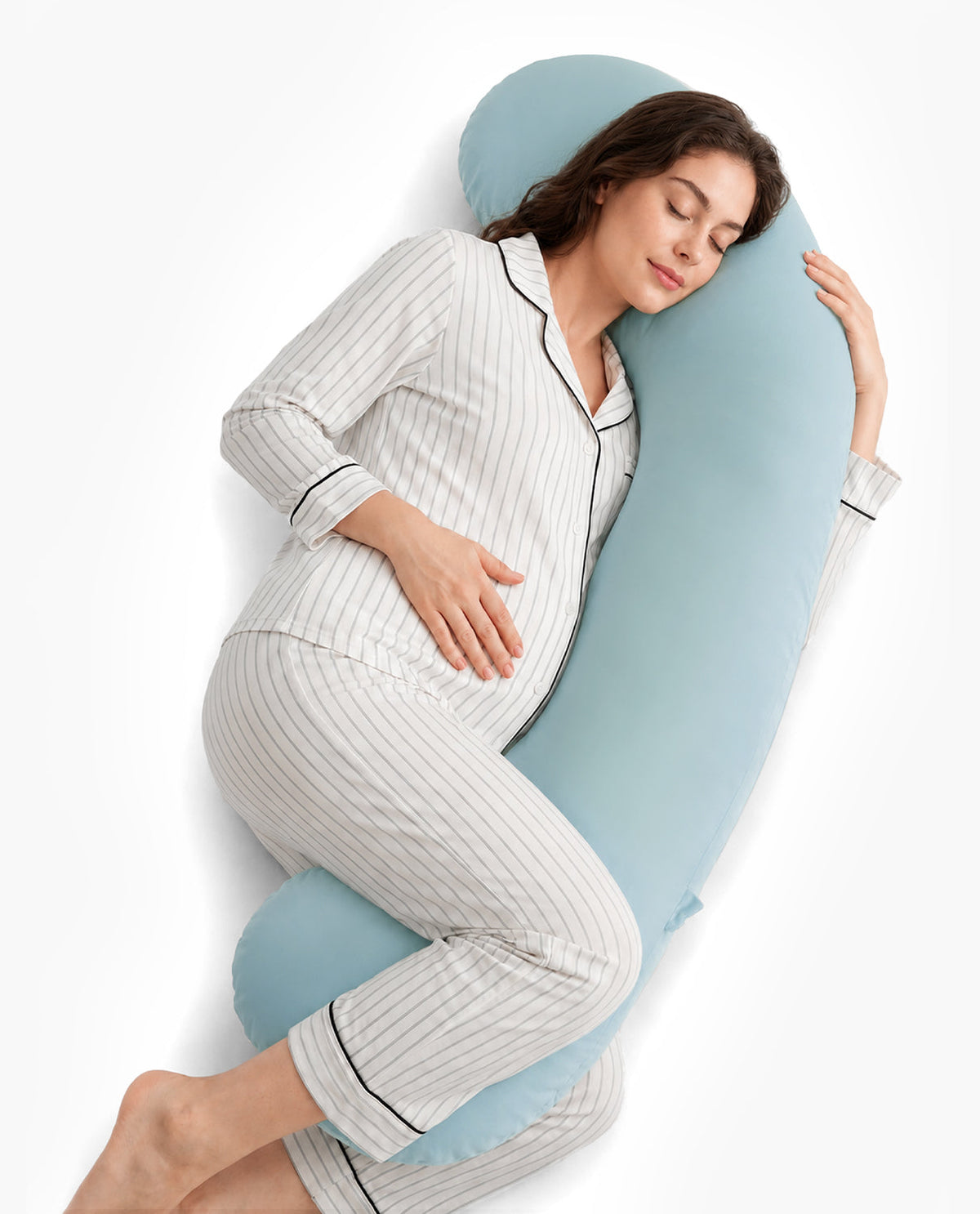 J Shaped Maternity Body Pillow