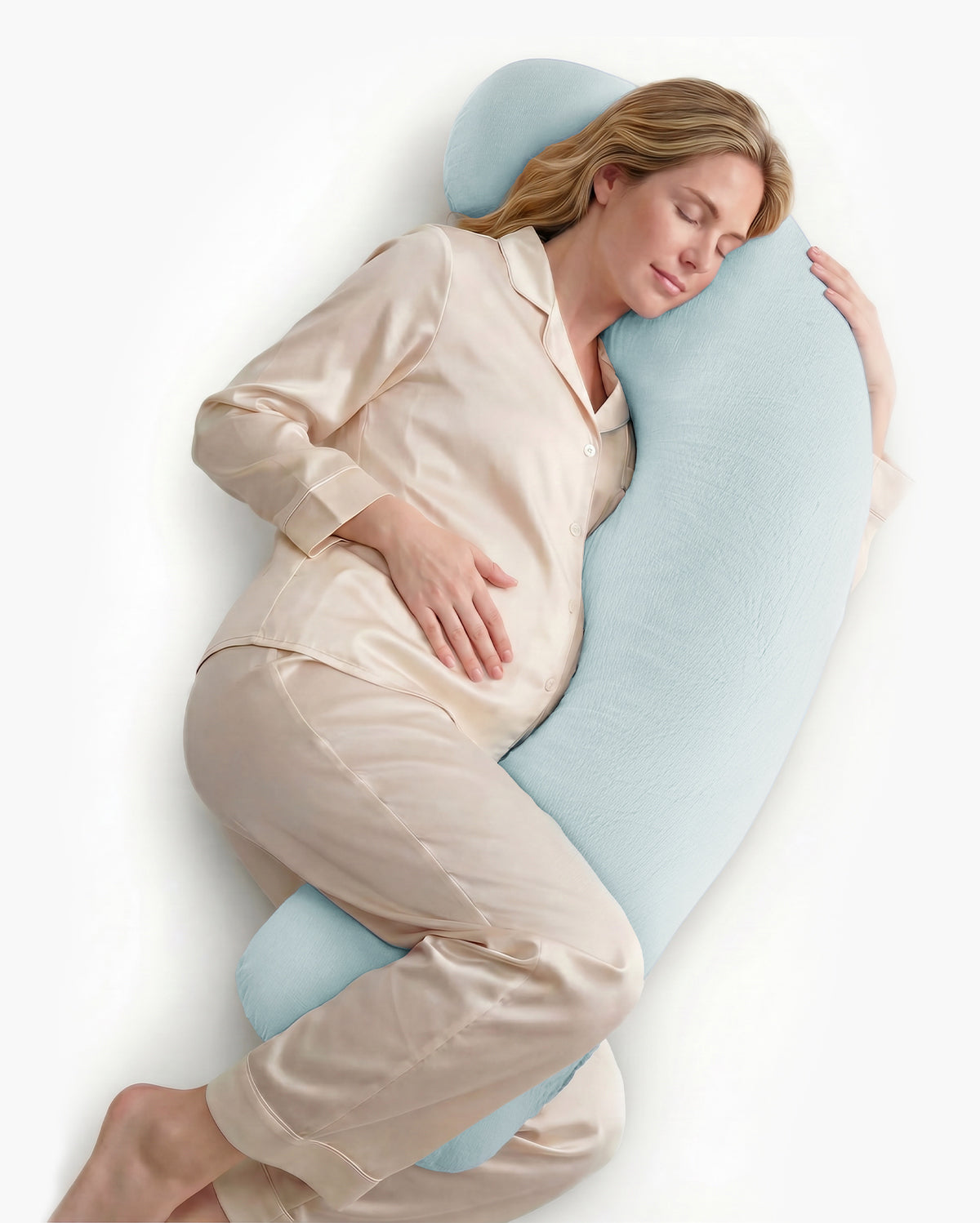 J Shaped Maternity Body Pillow