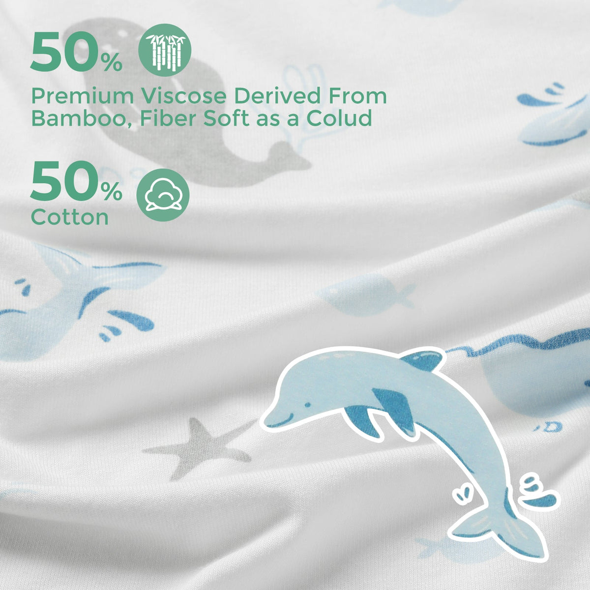 Bamboo-Cotton Hooded Baby Towel for Newborn to Toddler
