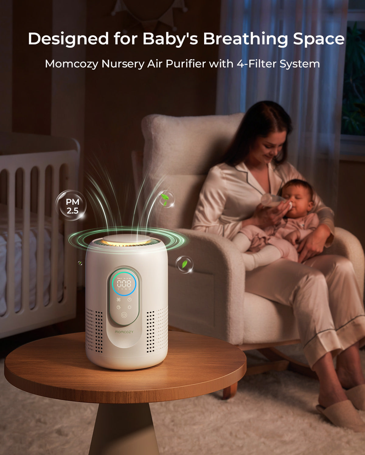 Nursery Air Purifier for Infants & Newborns | Quiet & Smart - EU