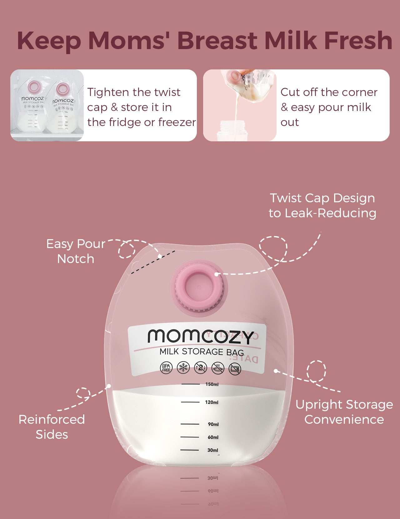 Momcozy Wearable Milk Collection Cups for Most Electric Breast