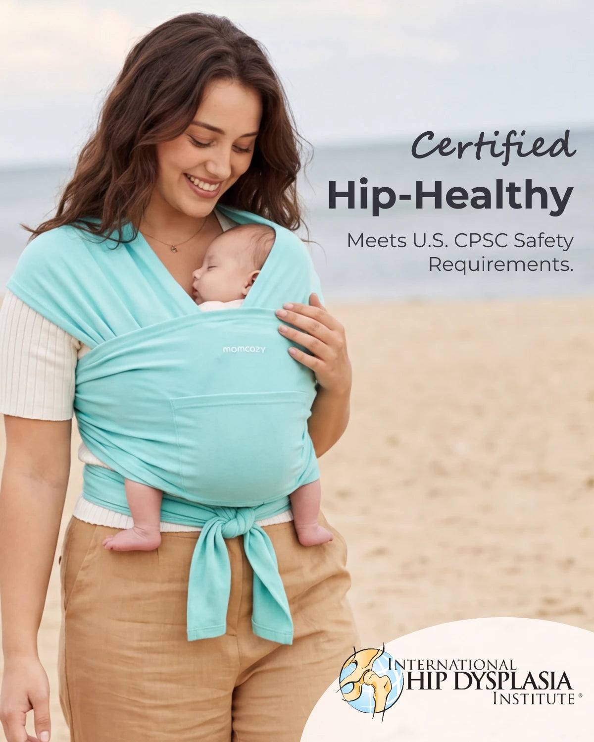Easy to Wear Hands Free - Baby Wrap Carrier
