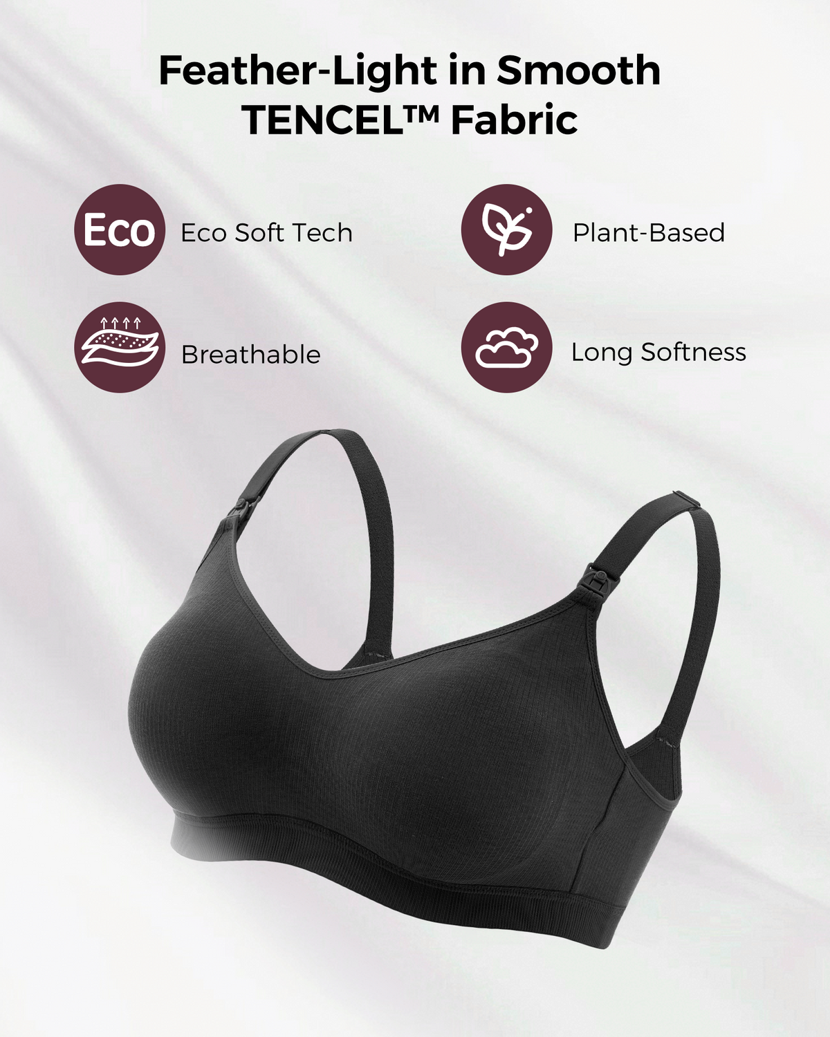 Momcozy Tencel™ Fabric Seamless Breast Pump Bra