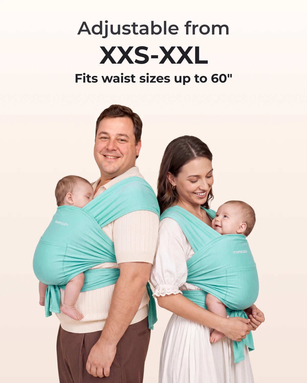 Easy to Wear Hands Free - Baby Wrap Carrier