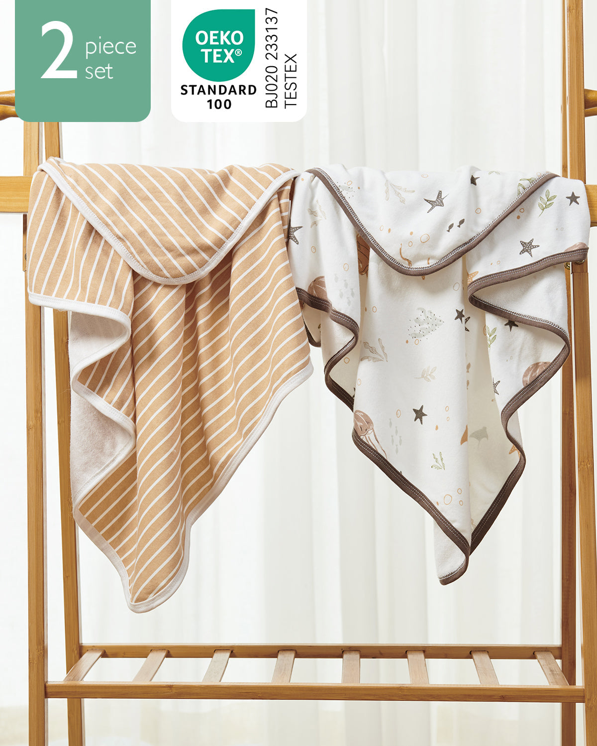 Bamboo-Cotton Hooded Baby Towel for Newborn to Toddler