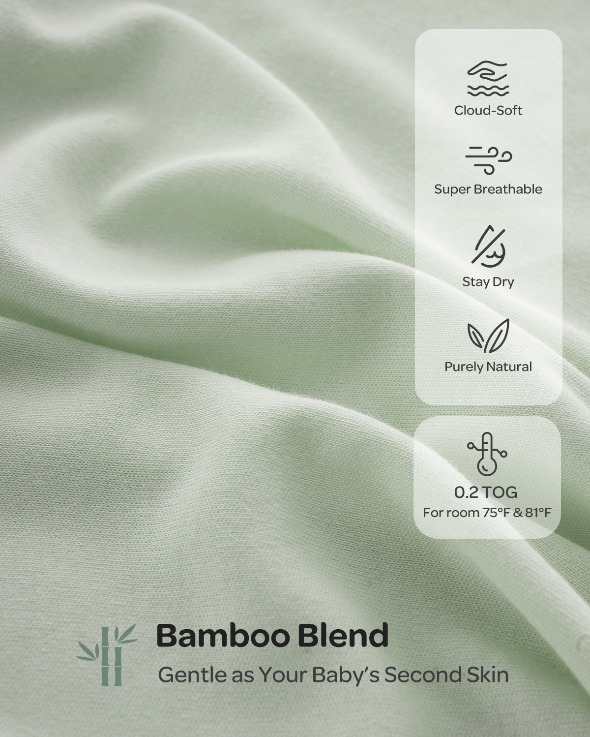 Baby Sleep Sack 1.5 TOG & Easy Swaddle Wrap For 0-3M Bundle
