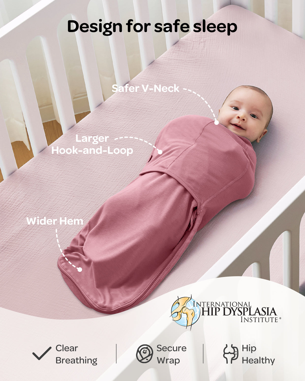 Baby Sleep Sack 1.5 TOG & Easy Swaddle Wrap For 0-3M Bundle