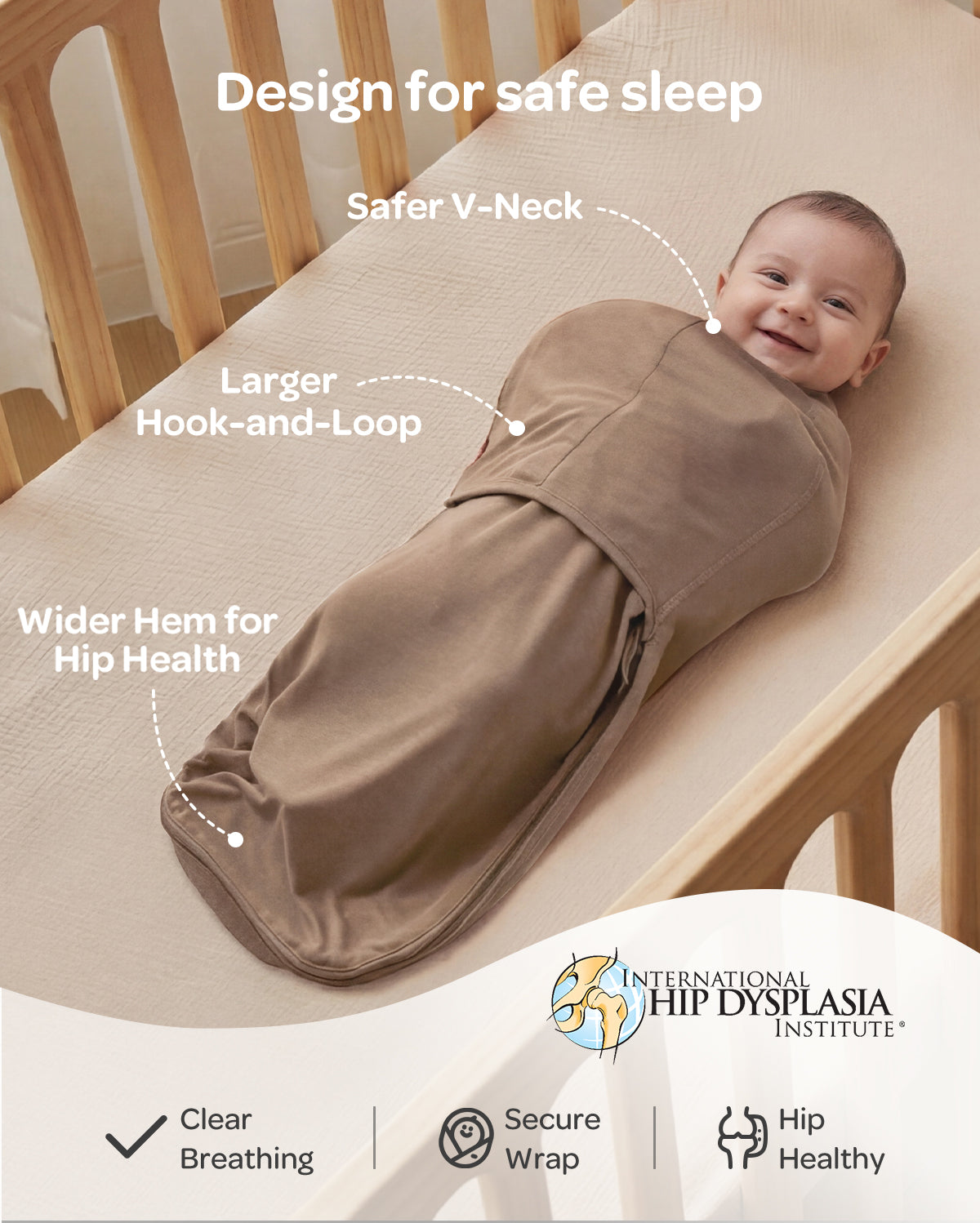 Baby Sleep Sack 1.5 TOG & Easy Swaddle Wrap For 0-3M Bundle