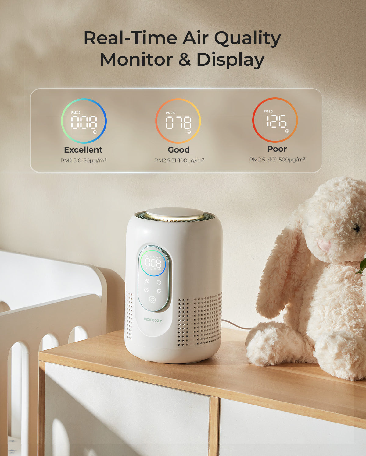 Nursery Air Purifier for Infants & Newborns | Quiet & Smart - EU