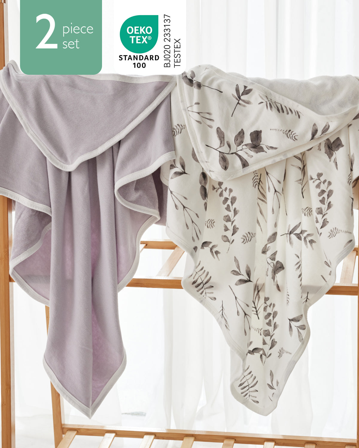 Bamboo-Cotton Hooded Baby Towel for Newborn to Toddler