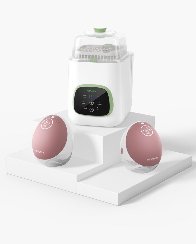 Translation missing: pt-PT.Pump &amp; Clean Bundle: M9 Hands-free Breast Pump and KleanPal Pro Baby Bottle Washer and Sterilizer