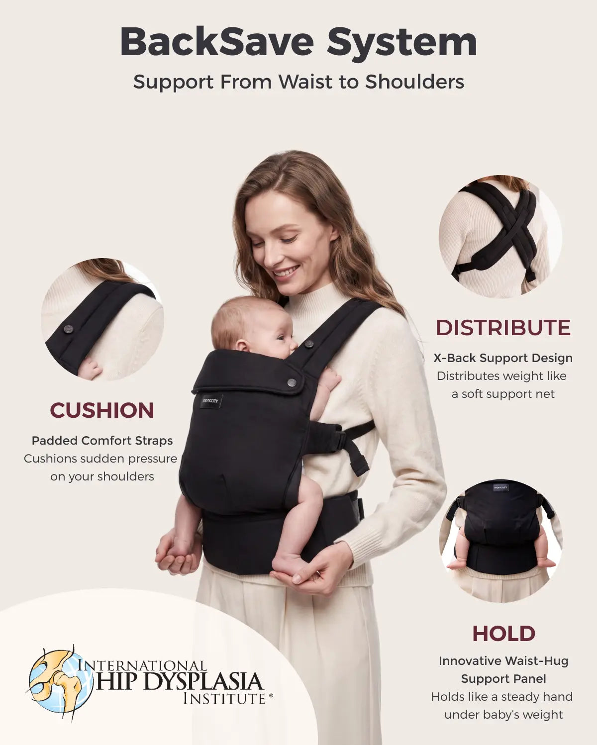 PureHug Baby Carrier - Ergonomic Cozy & Lightweight
