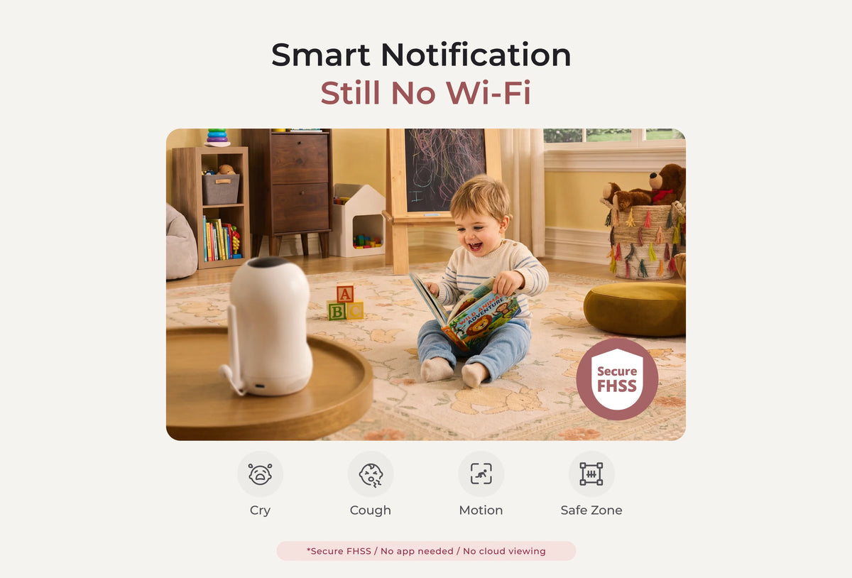 Smart Non-WiFi Baby Monitor 5.5-Inch Full HD (BM03 Black)