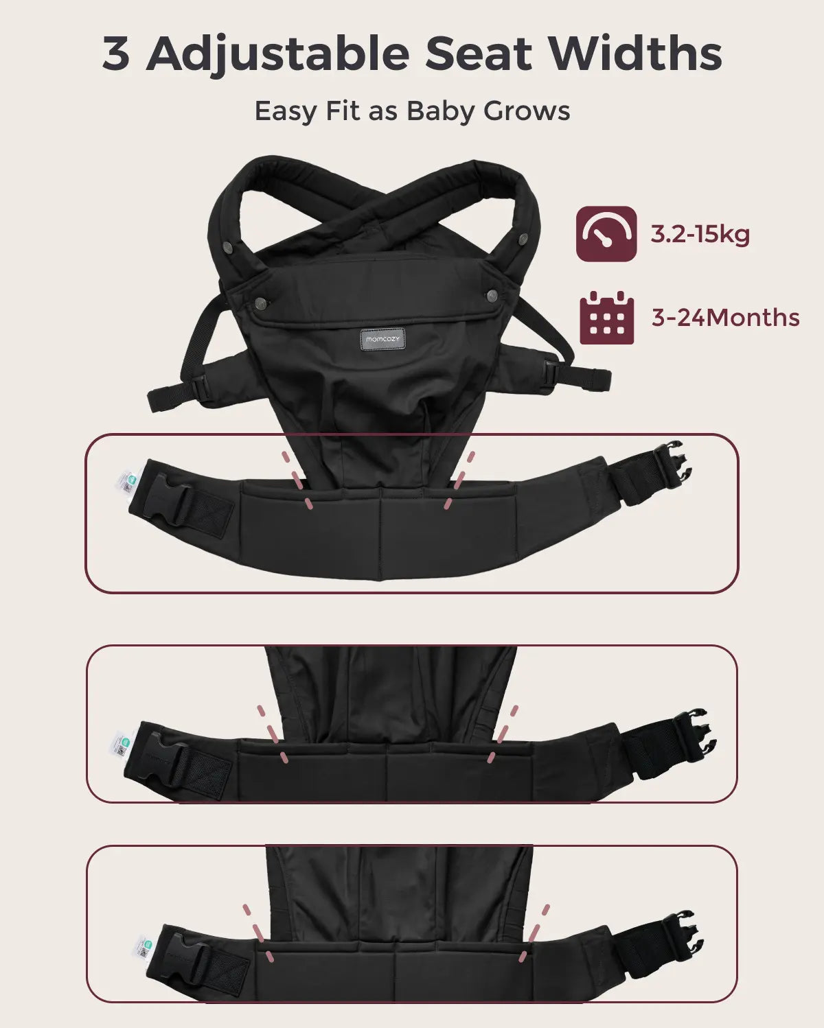 PureHug Baby Carrier - Ergonomic Cozy & Lightweight