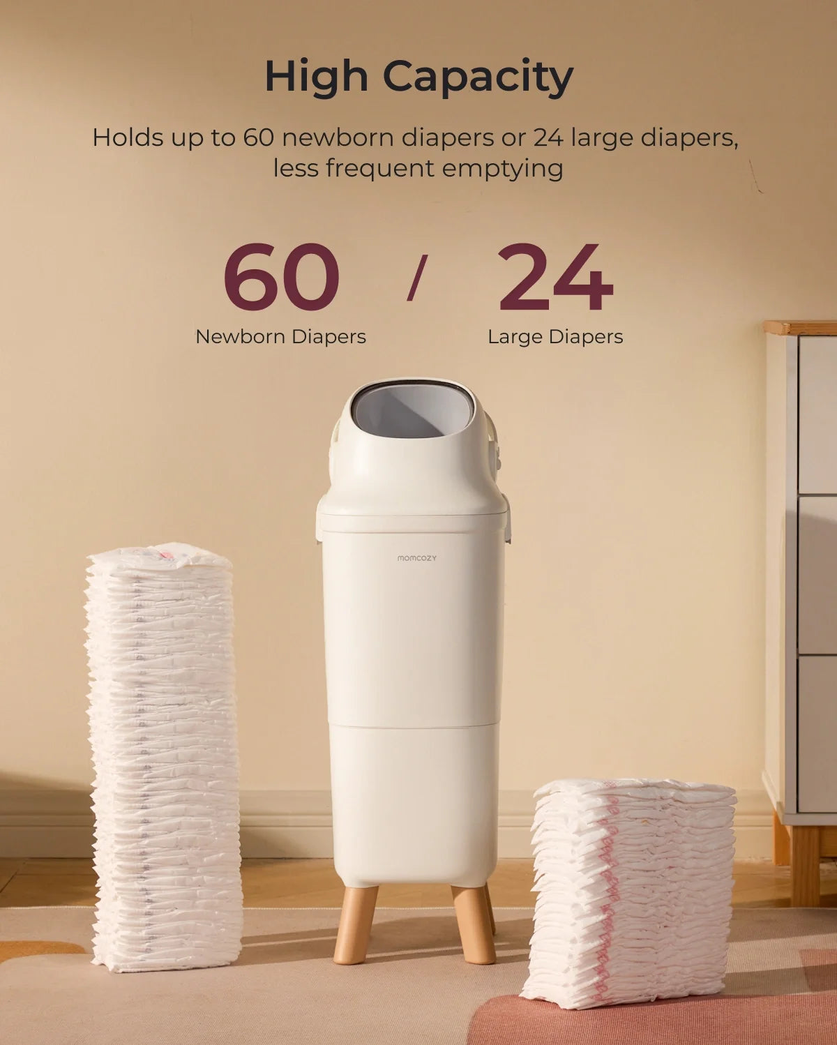 Momcozy Triple-Seal Diaper Pail