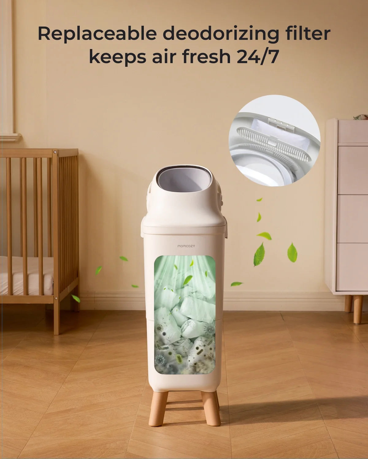 Momcozy Triple-Seal Diaper Pail